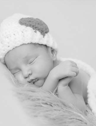bebe niño blanco y negro